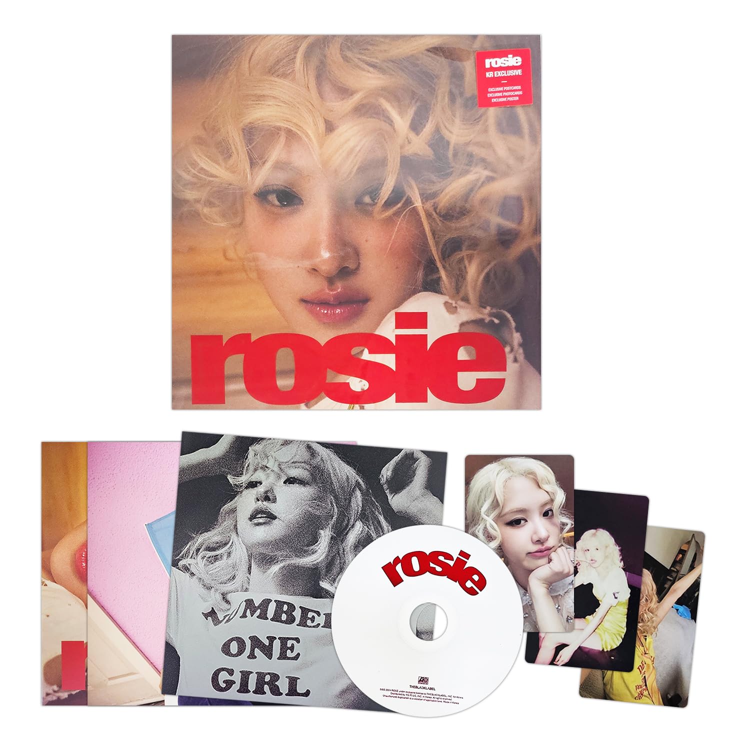 ROSE - ilk stüdyo albümü [rosie] (KR Exclusive) Out Sleeve + CD-R